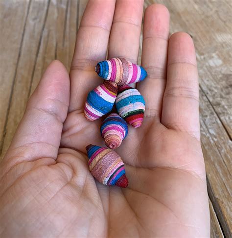 handmade fabric beads